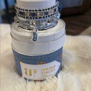 JP Spring Stacks 2026 Blue Charm Bracelet Set